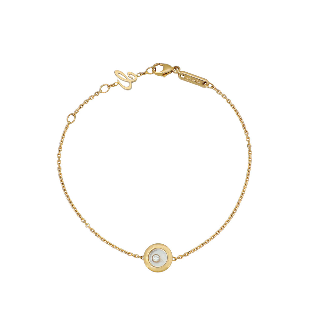Chopard 18K Rose Gold Diamonds Happy Icons Bracelet