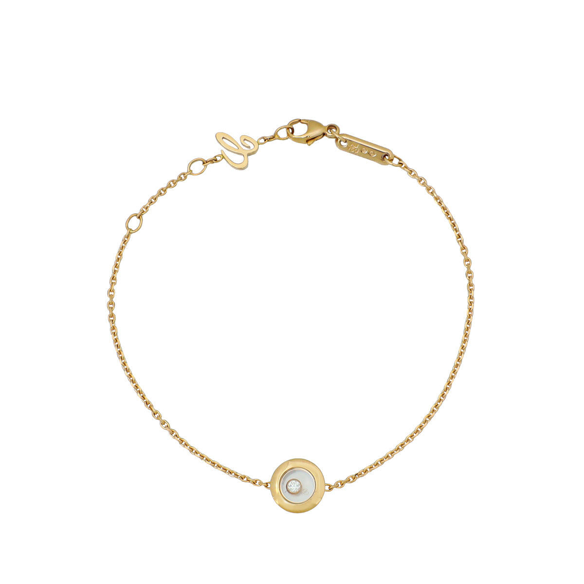 Chopard 18K Rose Gold Diamonds Happy Icons Bracelet