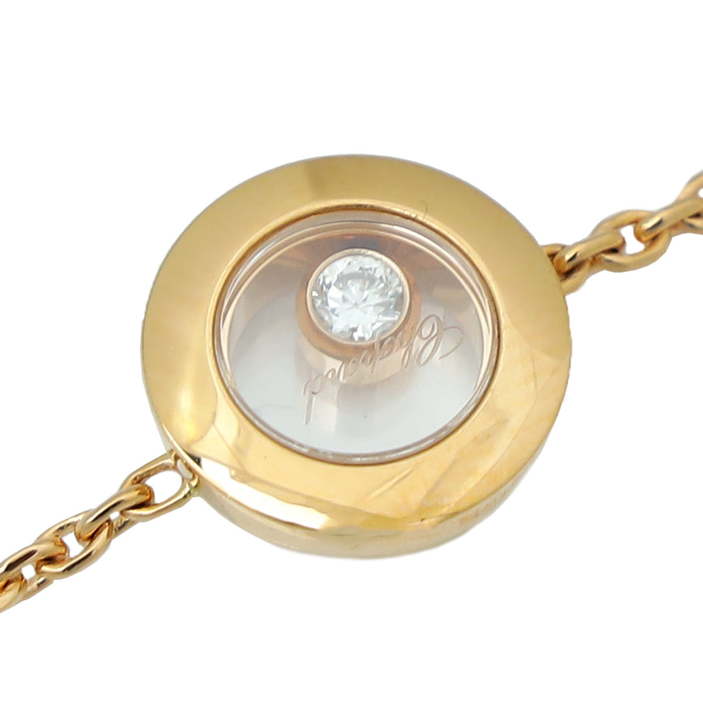 Chopard 18K Rose Gold Diamonds Happy Icons Bracelet