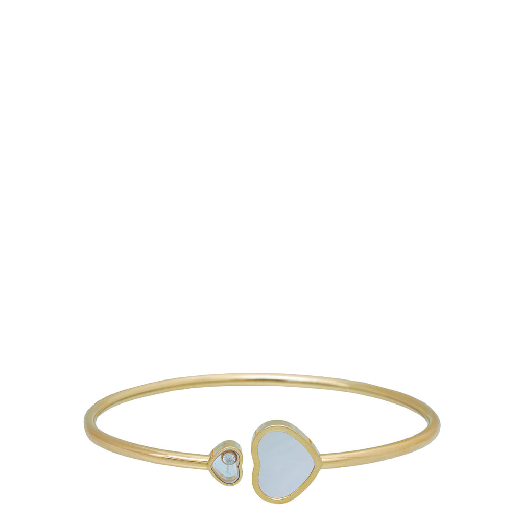 Chopard Ethical Rose Gold MOP Happy Hearts Bracelet