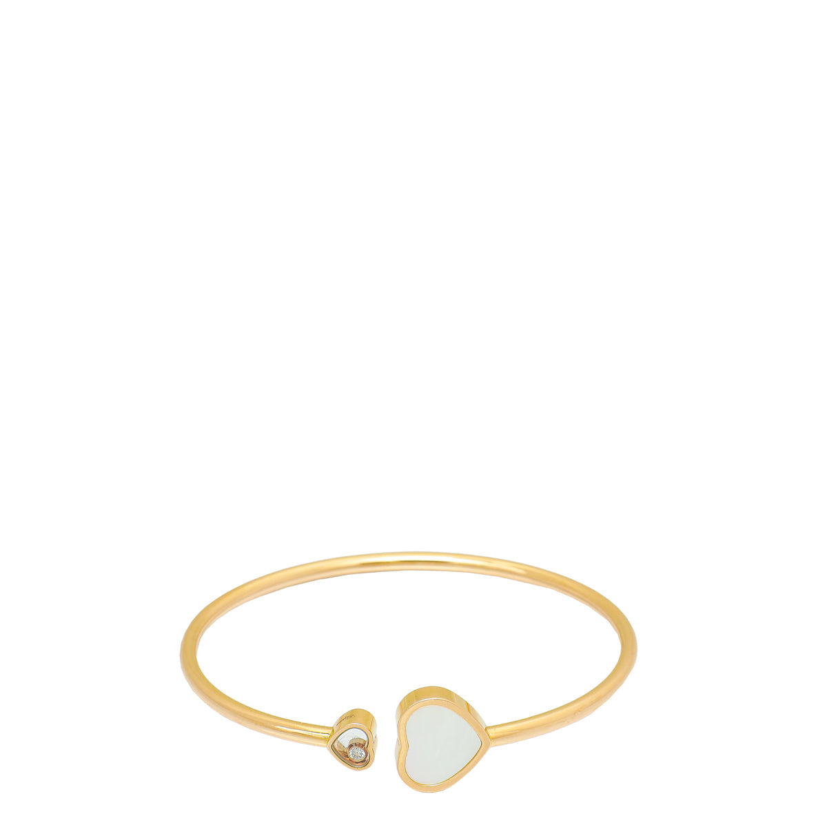 Chopard Ethical Rose Gold MOP Happy Hearts Bangle