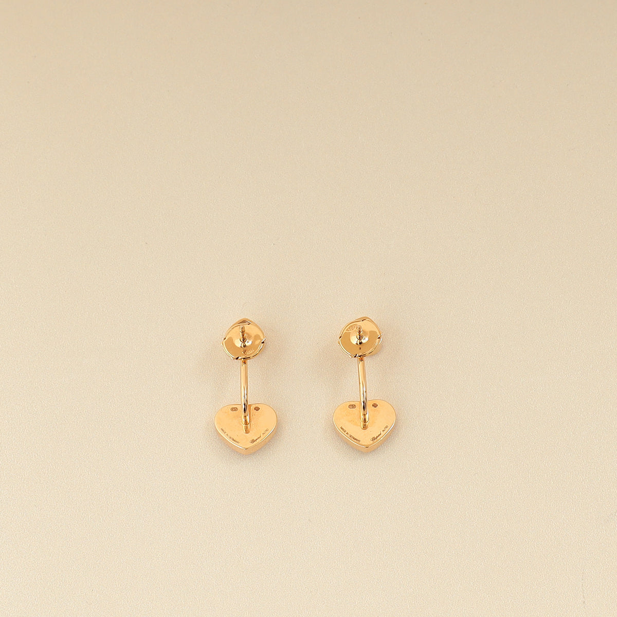 Chopard 18K Ethical Rose Gold Happy Hearts Earrings