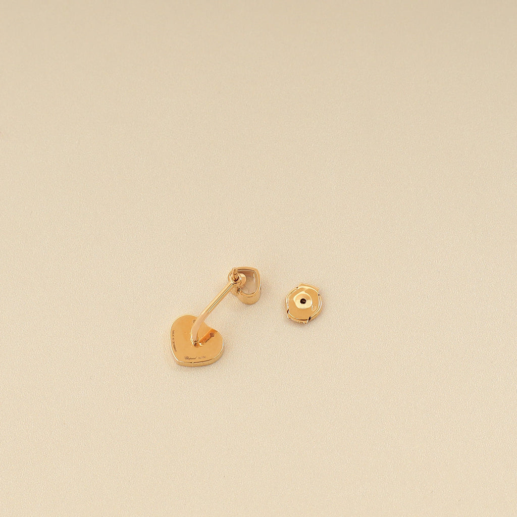 Chopard 18K Ethical Rose Gold Happy Hearts Earrings
