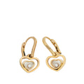 Chopard 18K Pink Gold Diamond Happy Hearts Earrings