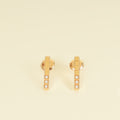 Chopard 18K Rose Gold Ice Cube Diamond Earrings