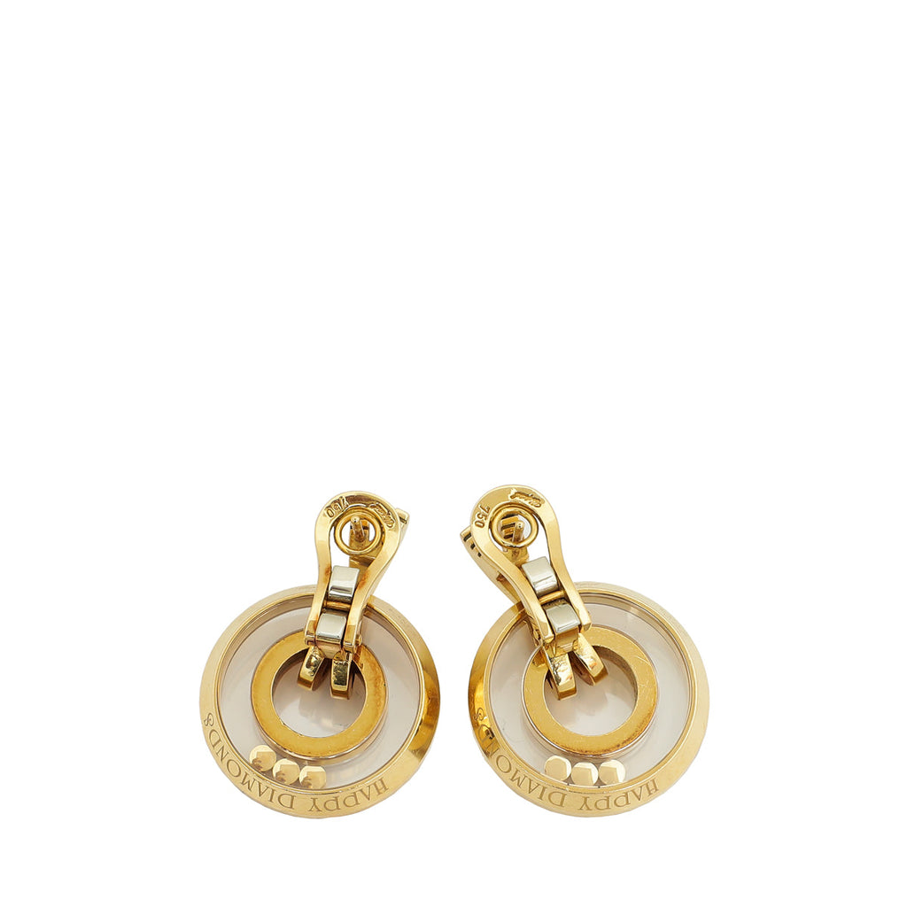 Chopard 18K Yellow Gold Happy Diamonds Earrings