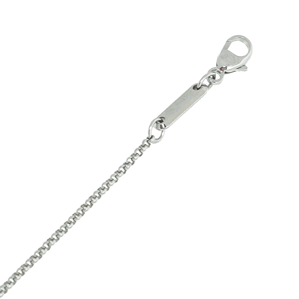 Chopard 18K White Gold Chopardissimo Disc Pendant Necklace