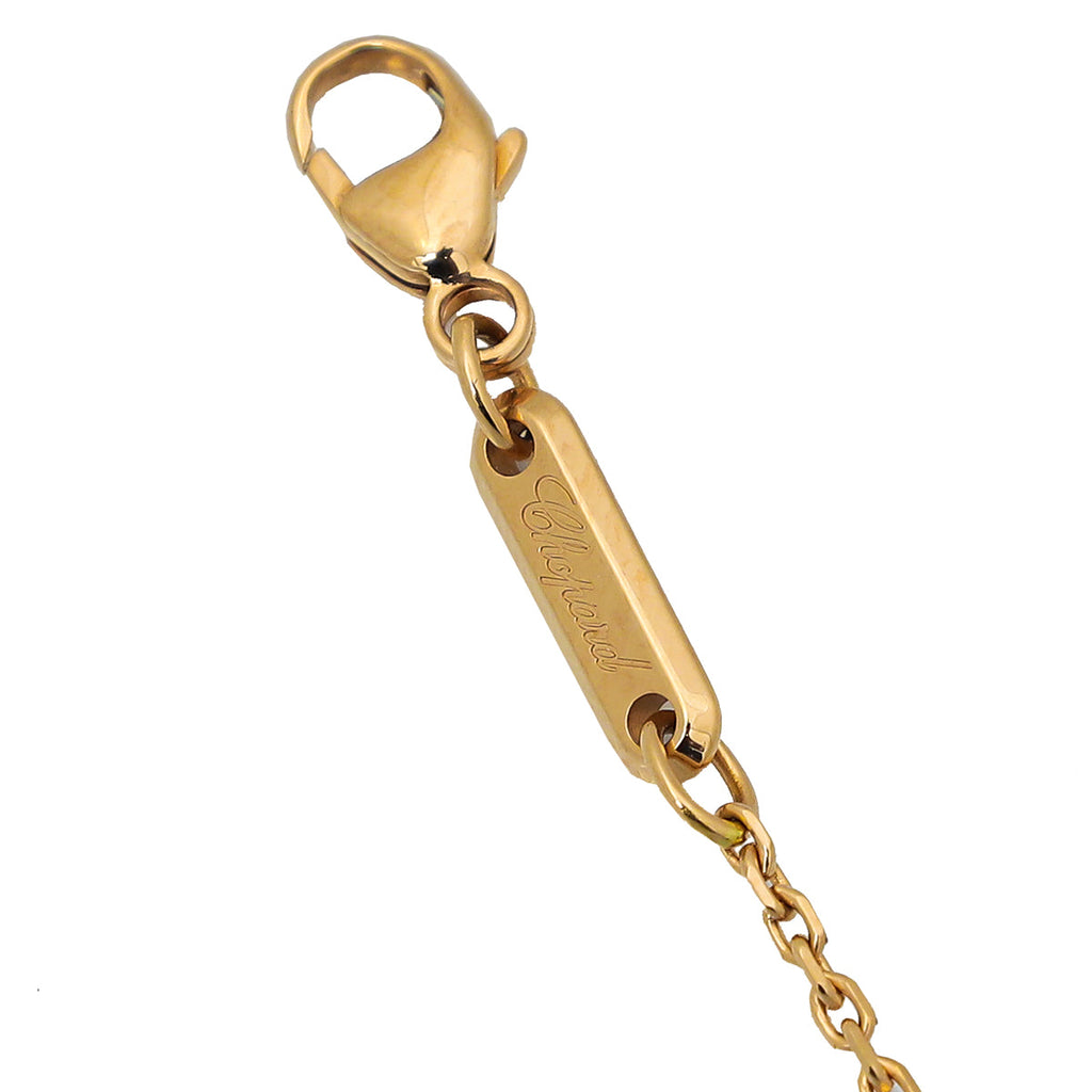 Chopard 18K Rose Gold Diamond Happy Spirit Pendant Necklace