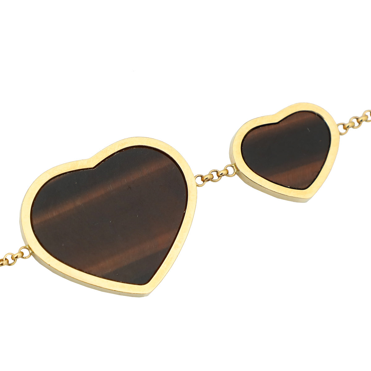 Chopard  18K Rose Gold Diamond Sautoir Happy Hearts Necklace