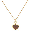 Chopard 18K Rose Gold Diamond Happy Hearts Necklace