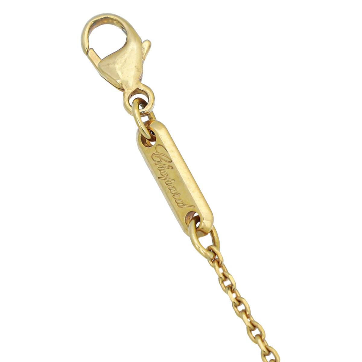 Chopard 18K Yellow Gold Diamond Happy Heart Pendant Necklace