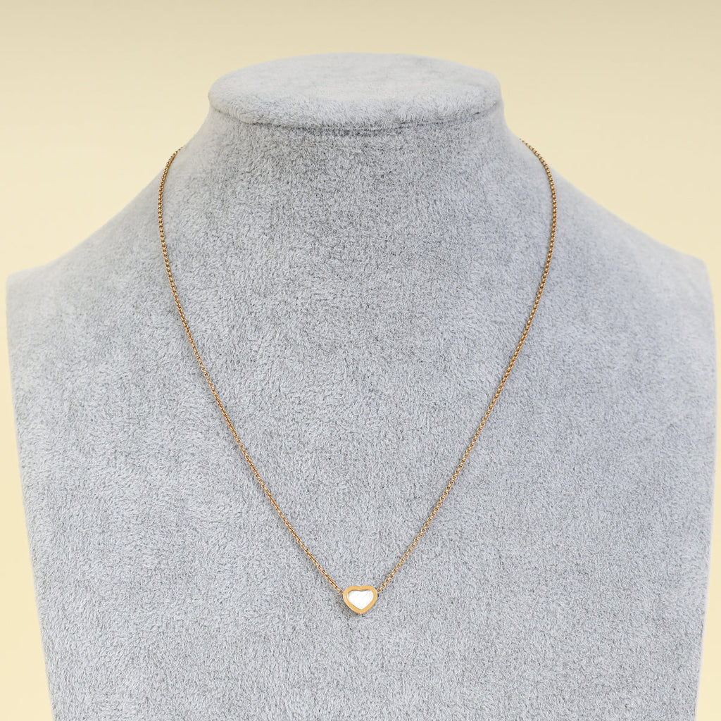 Chopard 18K Rose Gold MOP "My Happy Hearts" Necklace