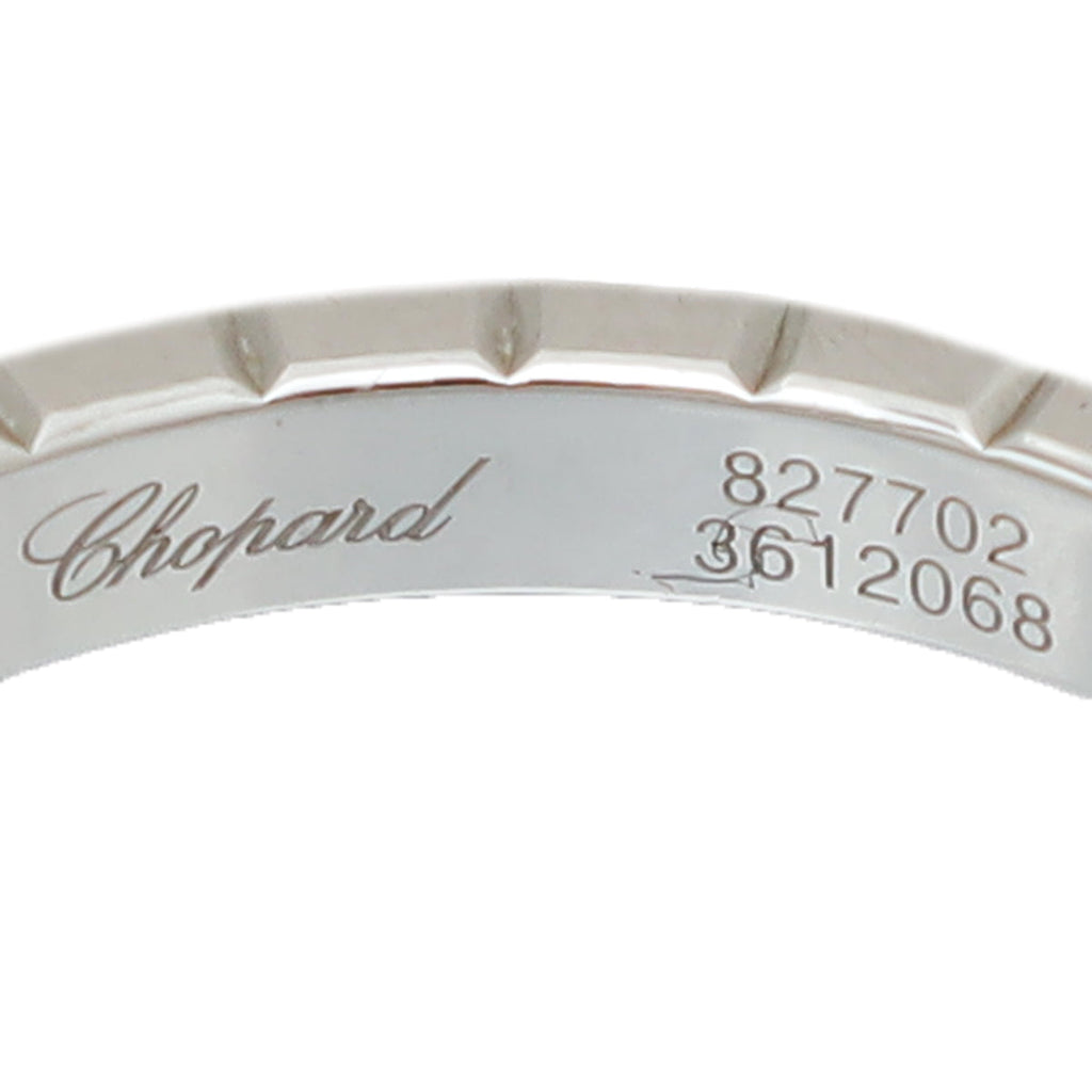 Chopard 18K White Gold Diamond Ice Cube Ring 52