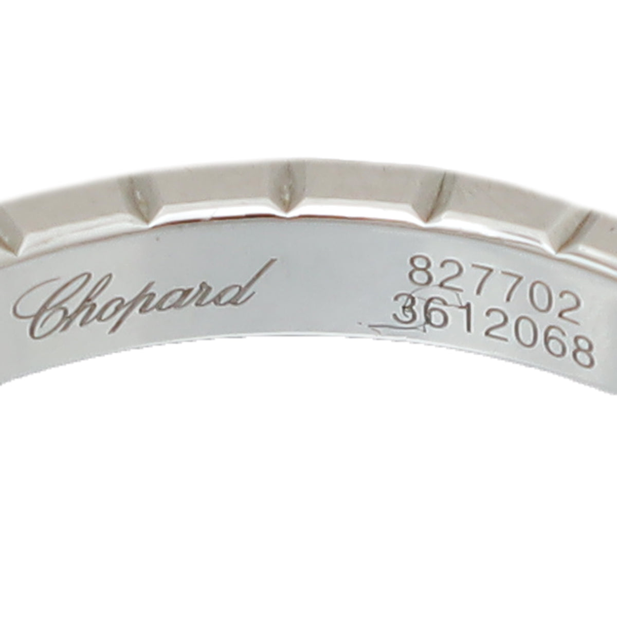 Chopard 18K White Gold Diamond Ice Cube Ring 52
