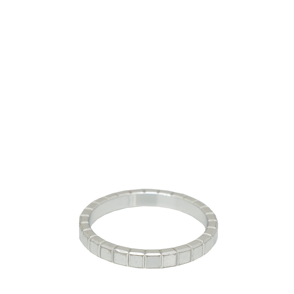 Chopard 18K White Gold 1 Diamond Ice Cube Ring 52