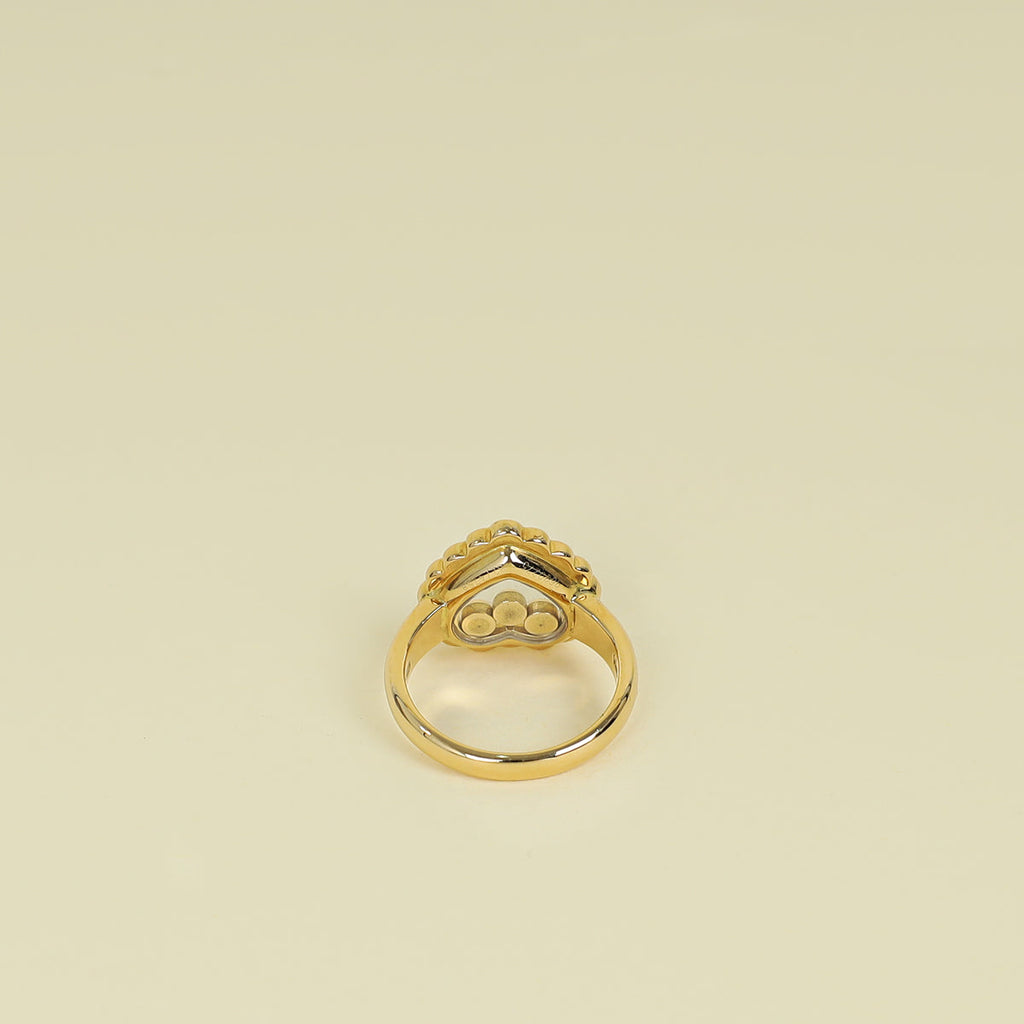 Chopard 18K Yellow Gold Happy Diamonds Ring 49
