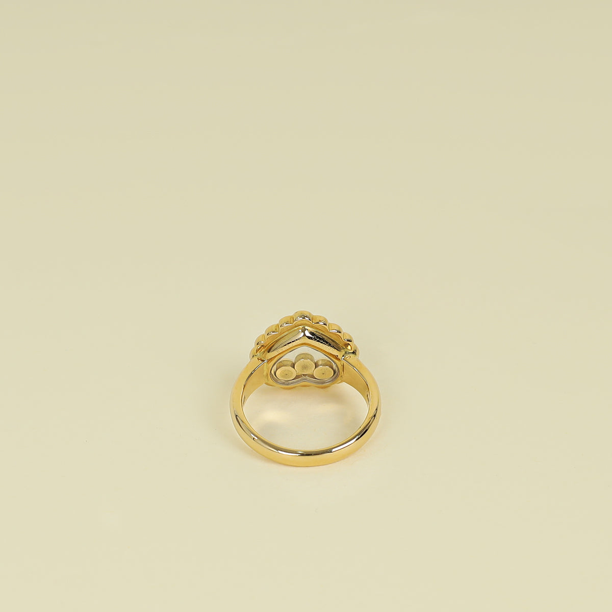 Chopard 18K Yellow Gold Happy Diamonds Ring 49
