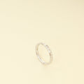 Chopard 18K White Gold Ice Cube 1 Diamond Ring 52