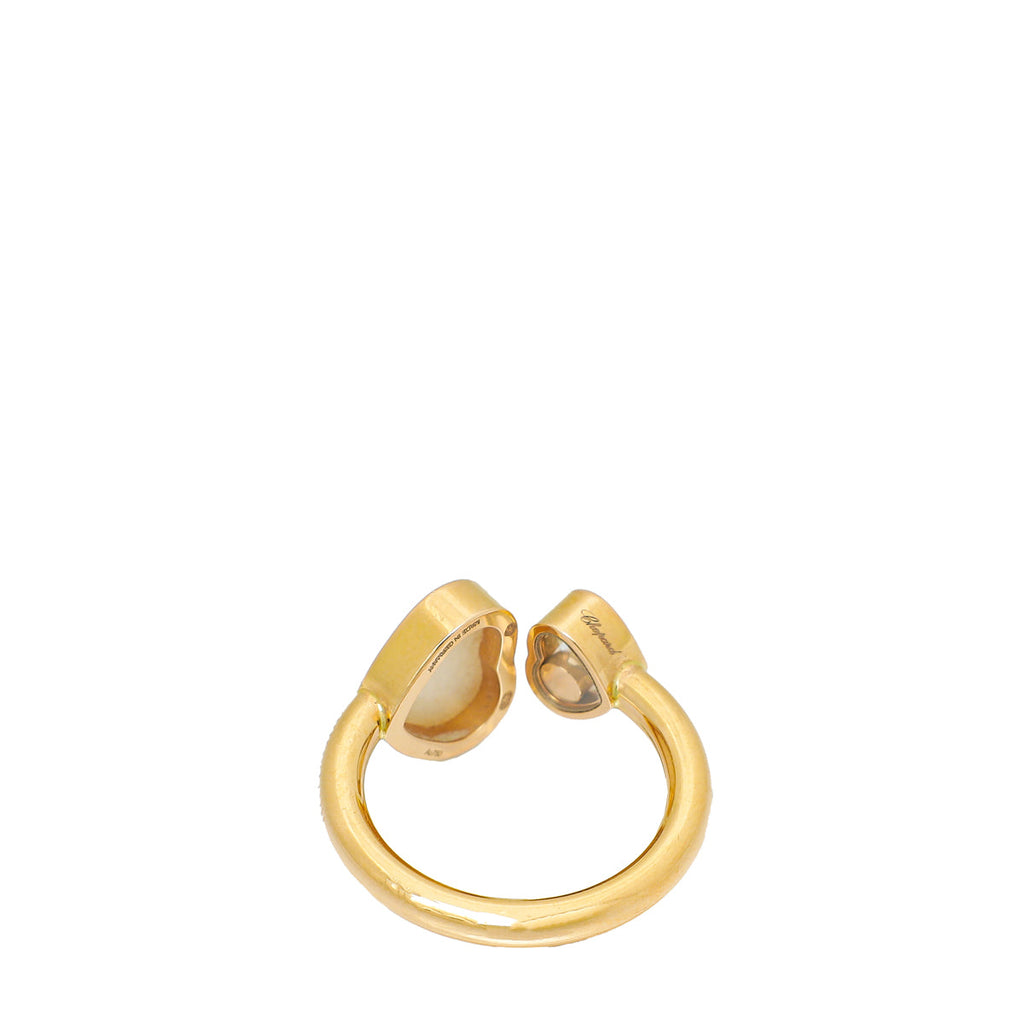 Chopard Ethical Rose Gold MOP Happy Hearts Ring
