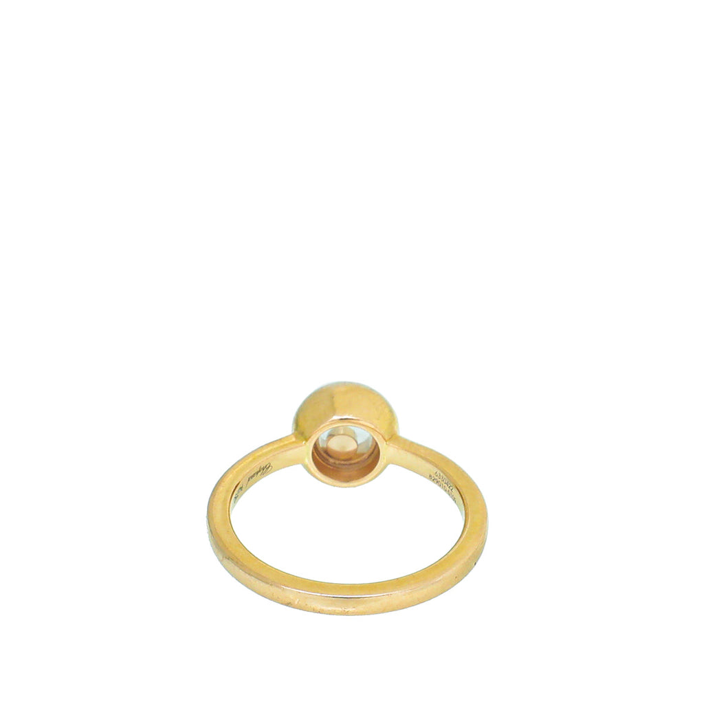 Chopard 18K Rose Gold Diamond Happy Ring