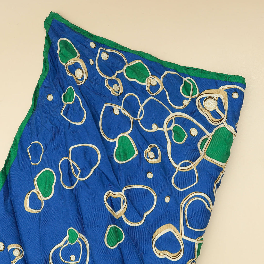 Chopard Multicolor Happy Hearts Silk Scarf