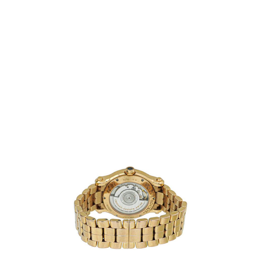 Chopard 18K Yellow Gold Diamond "Happy Sport" Automatic 36mm Watch