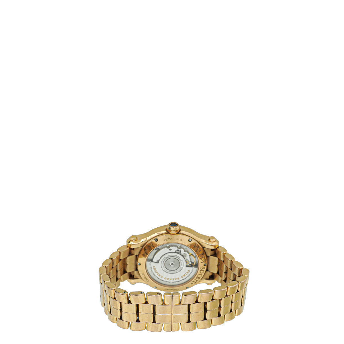 Chopard 18K Yellow Gold Diamond "Happy Sport" Automatic 36mm Watch