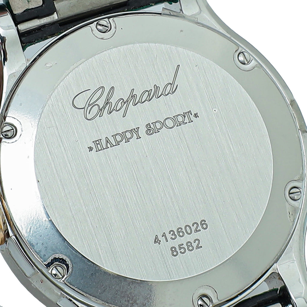 Chopard Rose Gold/ST.ST Happy Sports w/5 Floating Diamonds Quartz Watch
