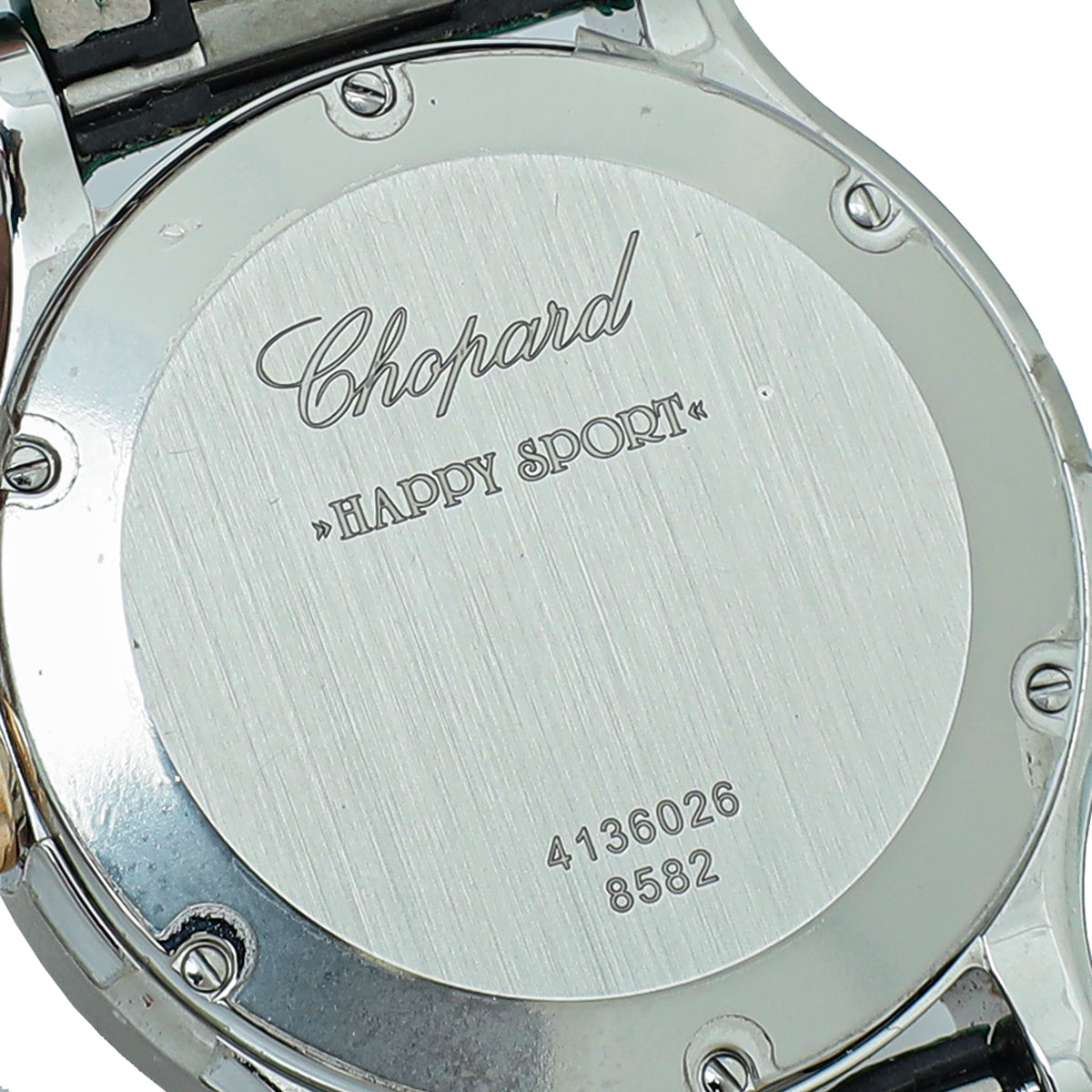 Chopard Rose Gold/ST.ST Happy Sports w/5 Floating Diamonds Quartz Watch
