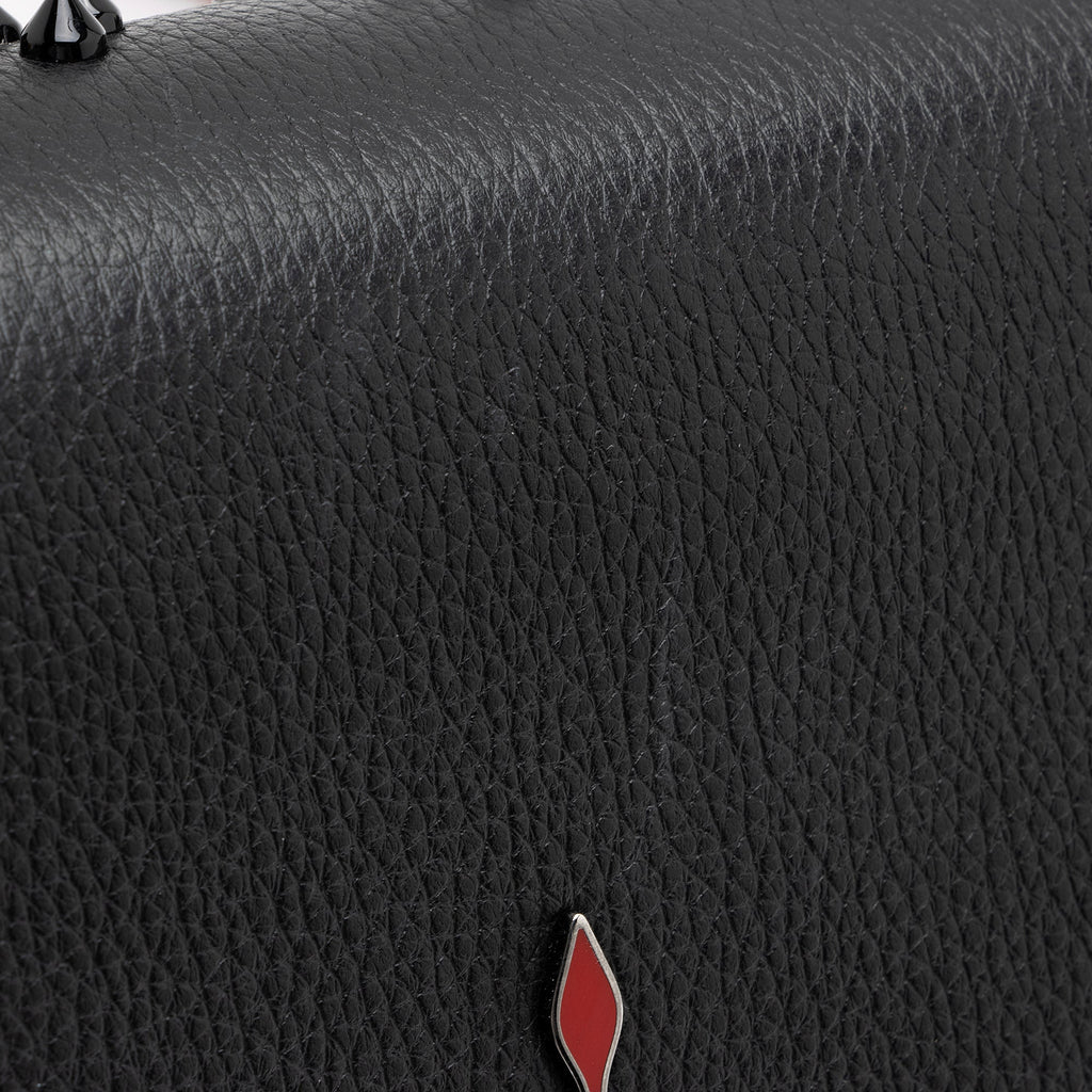 Christian Louboutin Calfskin Loubinthesky Spikes Paloma Clutch (SHF-23795)