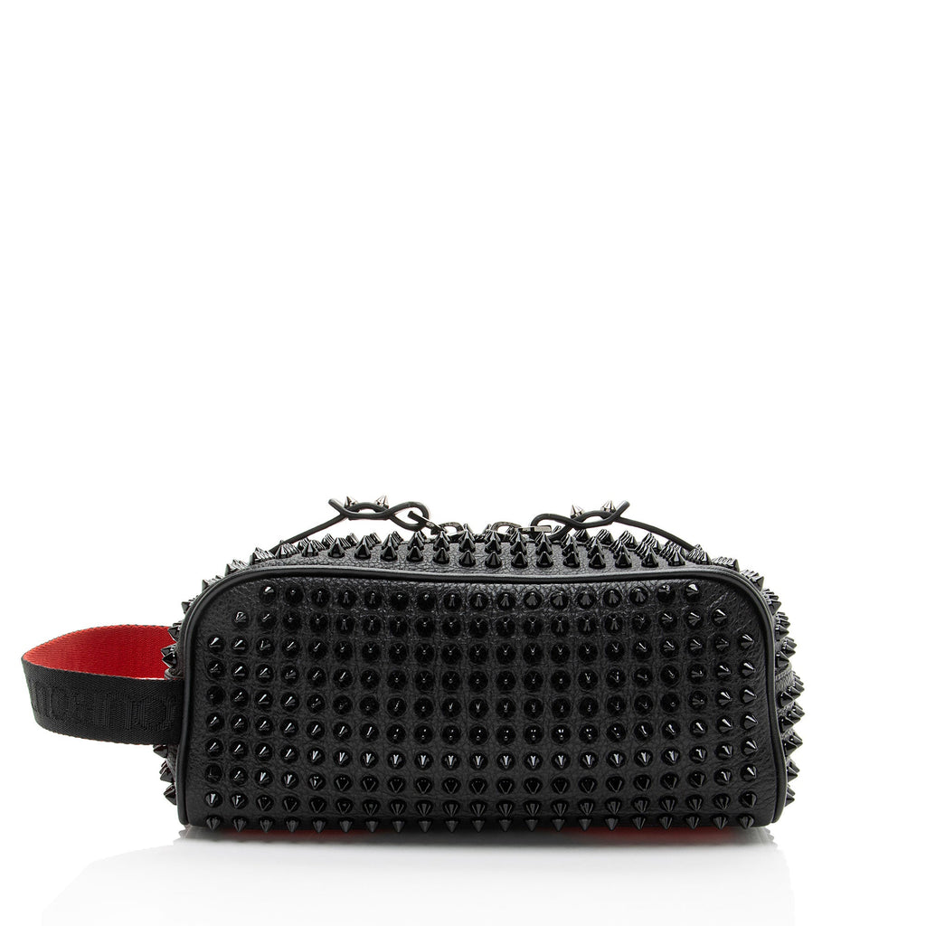 Christian Louboutin Calfskin Spiked Blaster Pouch