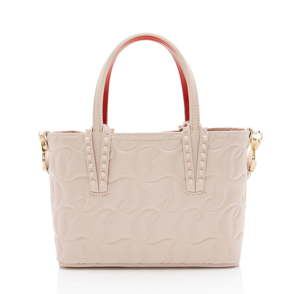 Christian Louboutin Embossed Leather Cabata Mini Tote