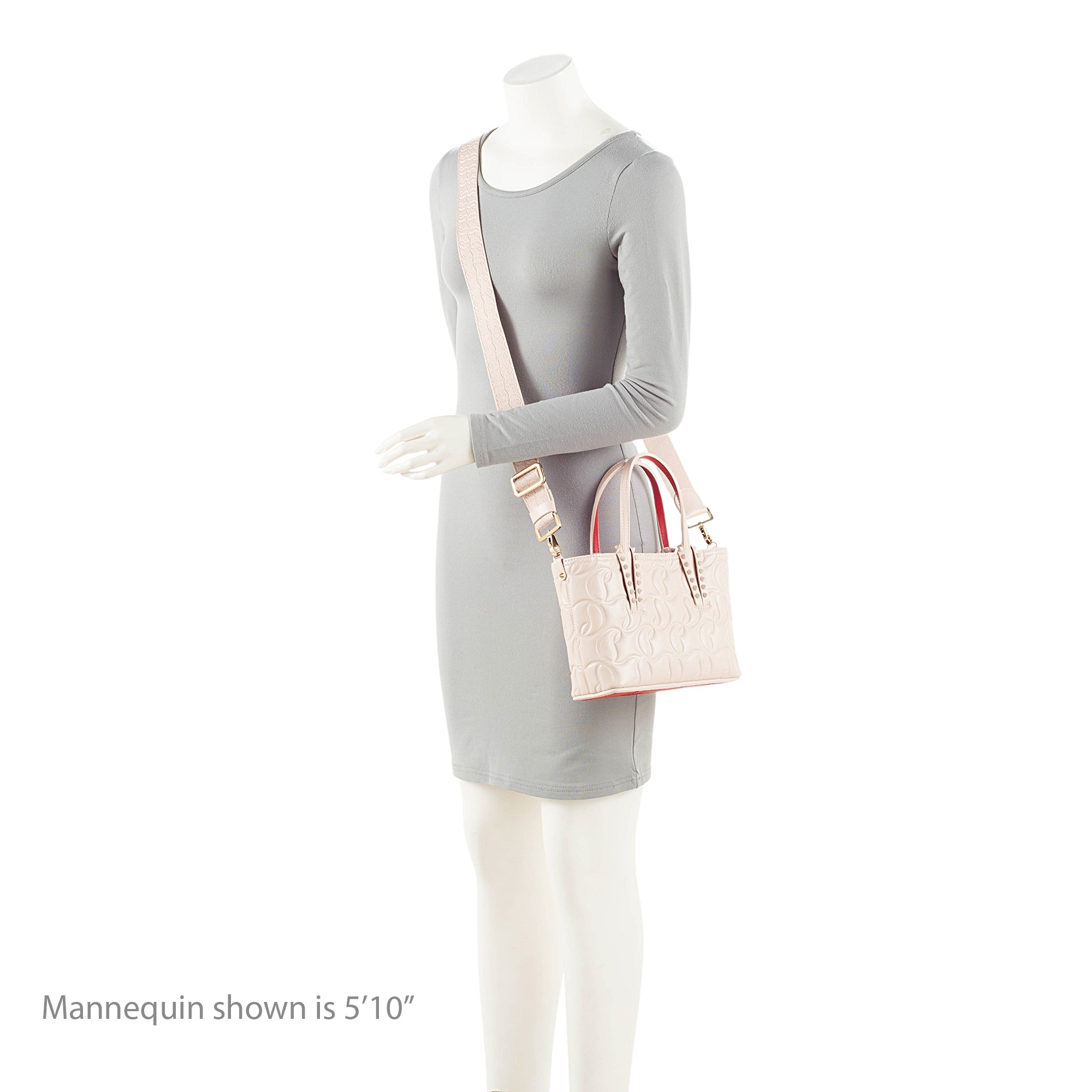 Christian Louboutin Embossed Leather Cabata Mini Tote