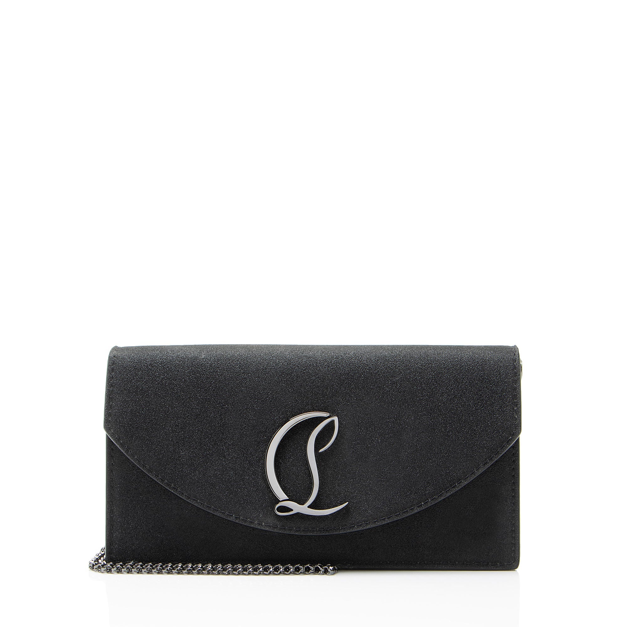 Christian Louboutin Glitter Leather Loubi54 Clutch