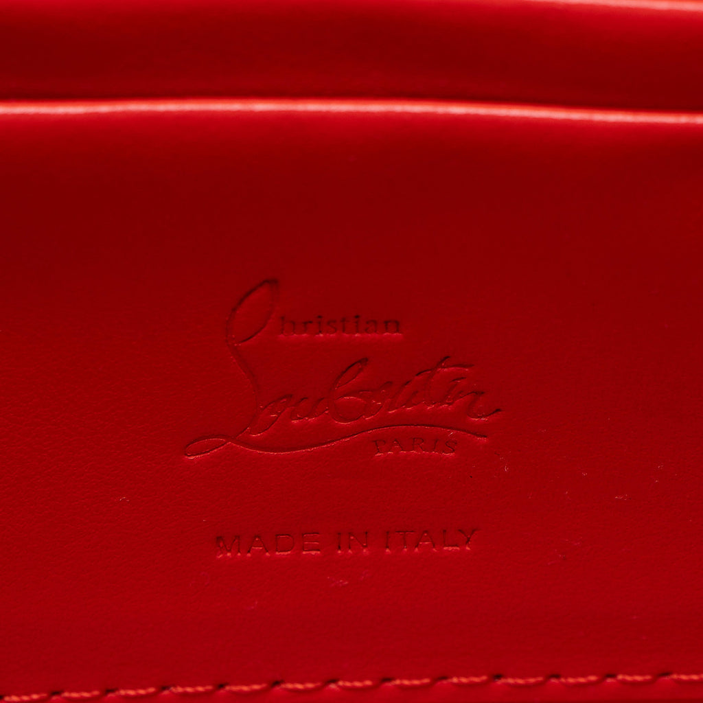 Christian Louboutin Glitter Leather Loubi54 Clutch
