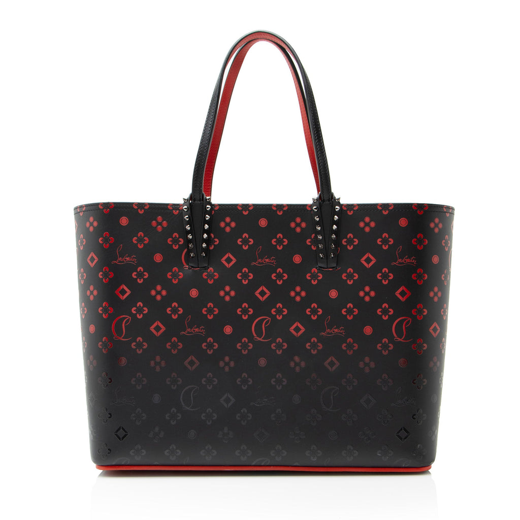 Christian Louboutin Leather Degrade Loubinthesky Spiked Cabata Tote