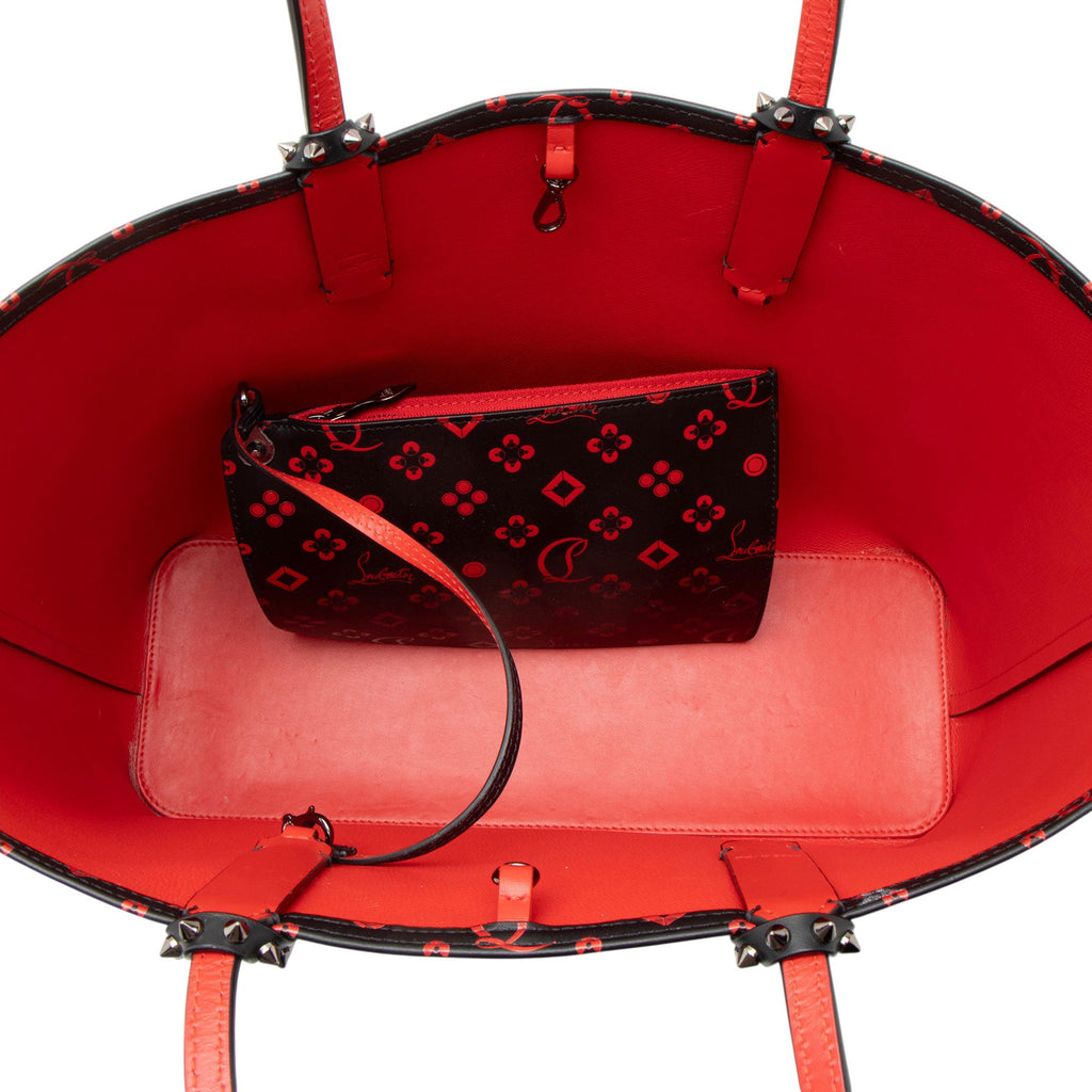 Christian Louboutin Leather Degrade Loubinthesky Spiked Cabata Tote