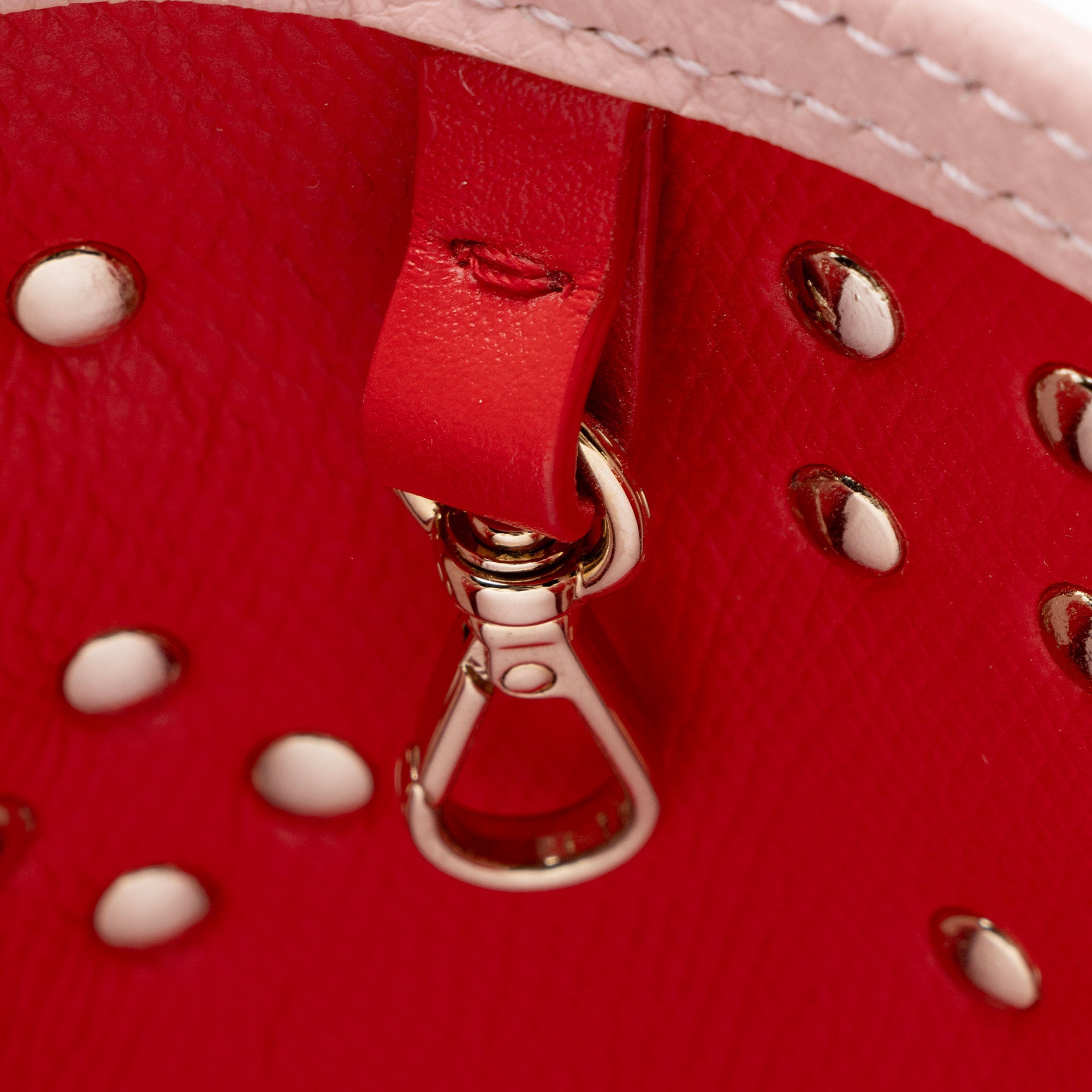 Christian Louboutin Leather Empire Spike Cabata N/S Mini Tote