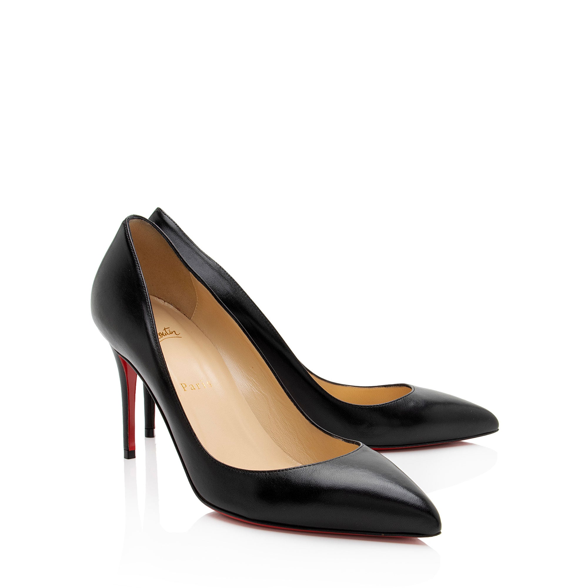 Christian Louboutin Leather Pigalle Follies 85 Pumps - Size 9.5 / 39.5