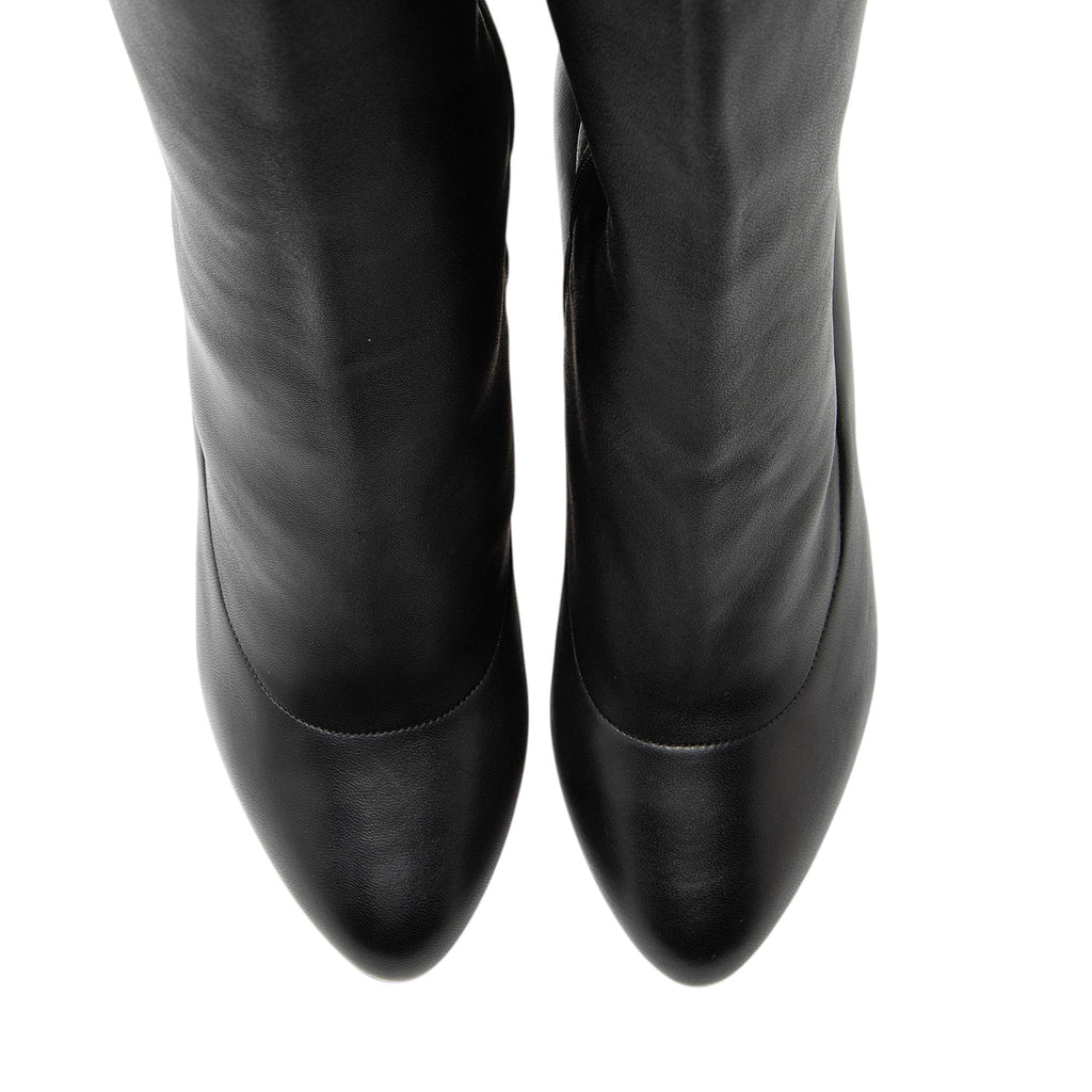 Christian Louboutin Leather Sempre Monica Over the Knee Boots - Size 10 / 40