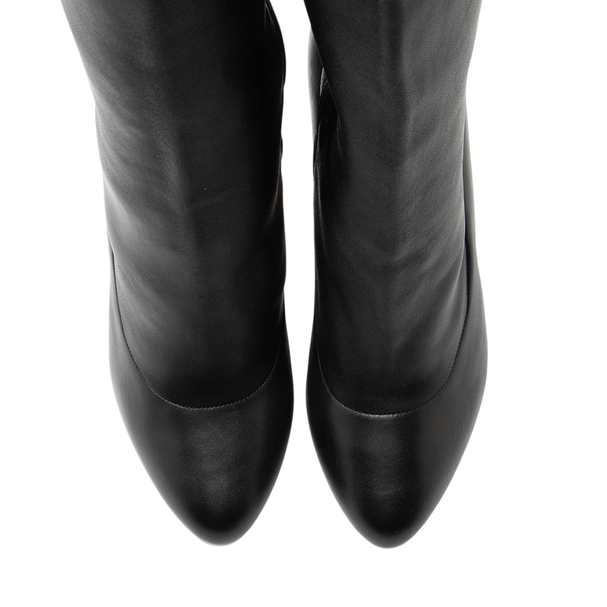 Christian Louboutin Leather Sempre Monica Over the Knee Boots - Size 10 / 40
