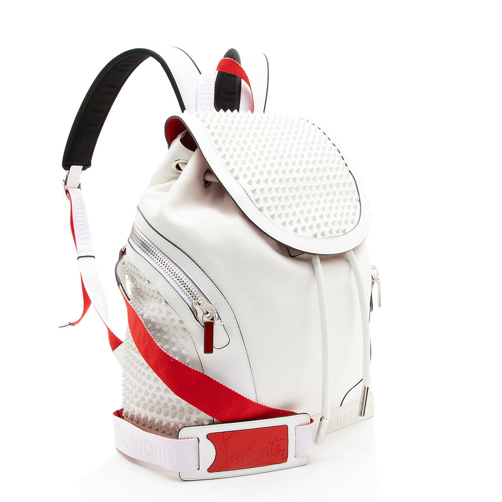 Christian Louboutin Leather Spiked Explorafunk Backpack