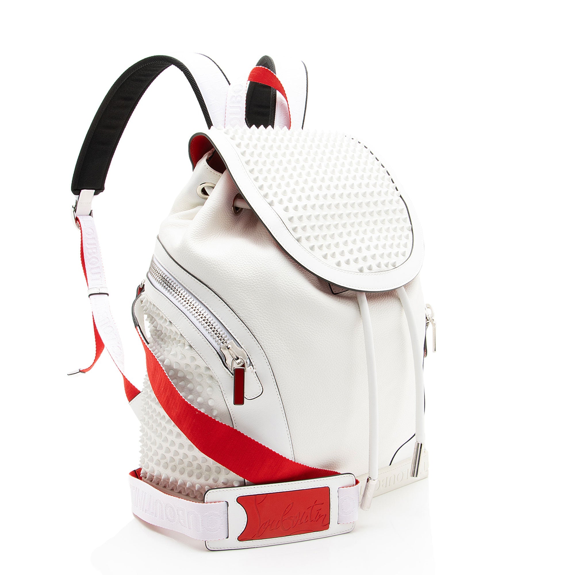 Christian Louboutin Leather Spiked Explorafunk Backpack