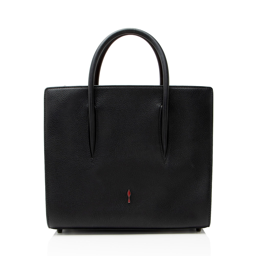 Christian Louboutin Leather Spiked Loubinthesky Paloma Medium Tote