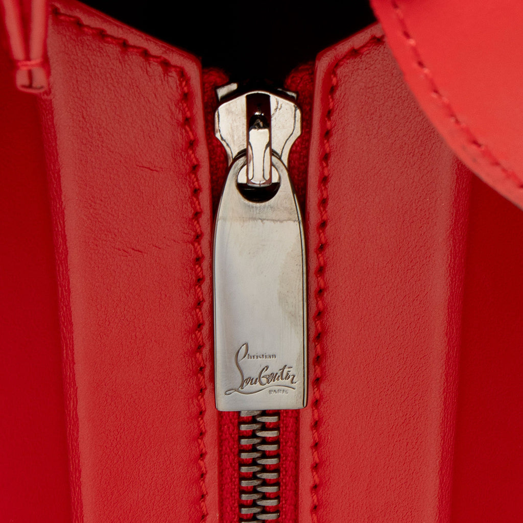 Christian Louboutin Leather Spiked Loubinthesky Paloma Medium Tote