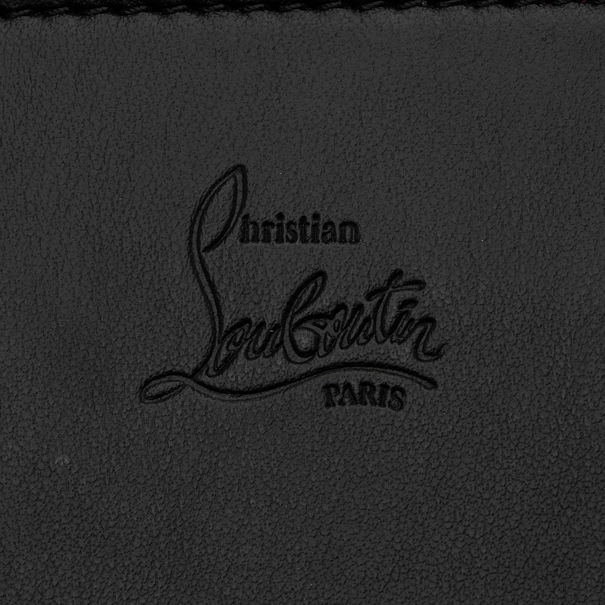 Christian Louboutin Leather Spiked Studs Paloma Wallet on Chain