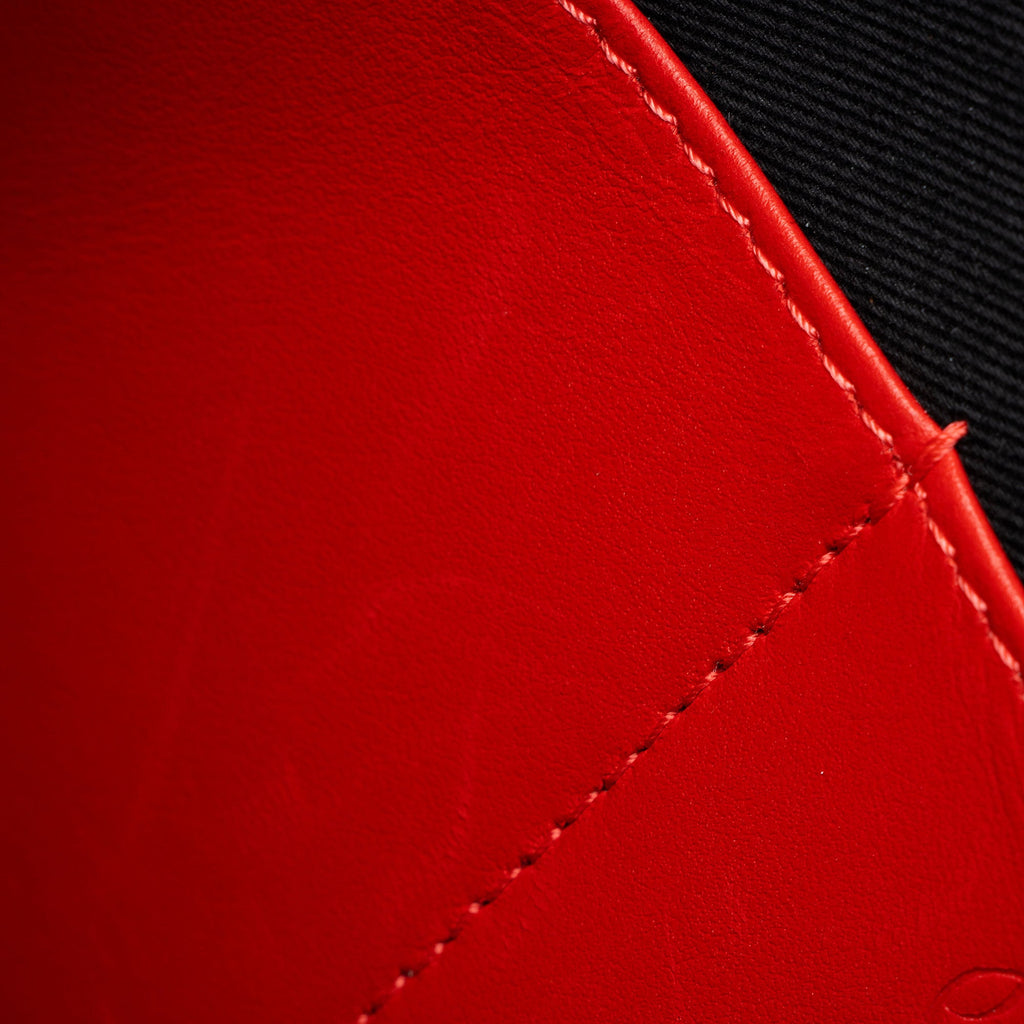 Christian Louboutin Leather Spiked Trictrac Portfolio Top Handle