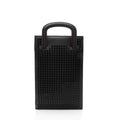 Christian Louboutin Leather Spiked Trictrac Portfolio Top Handle