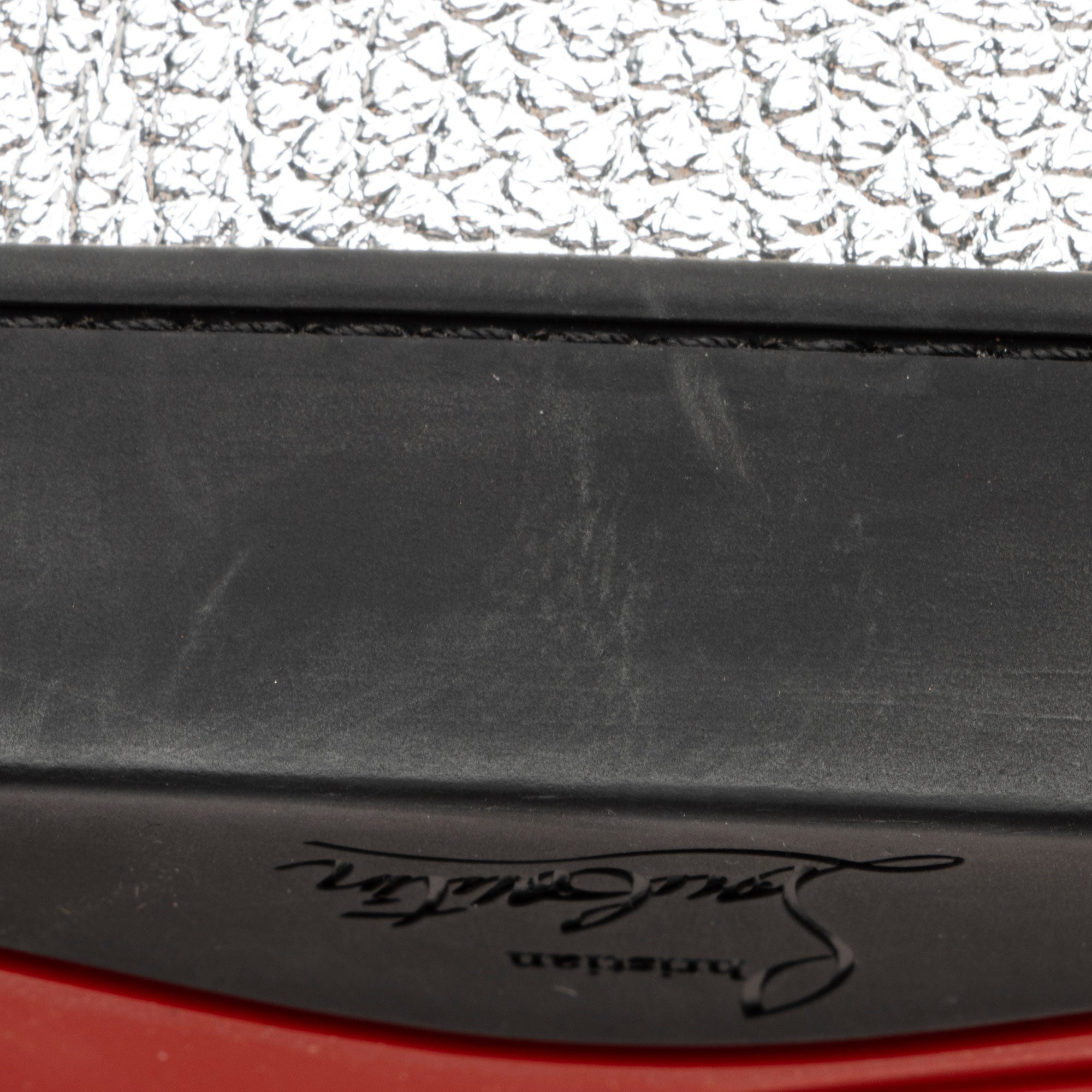 Christian Louboutin Metallic Calfskin Spiked Explorafunk Backpack (SHF-q7zUUZ)
