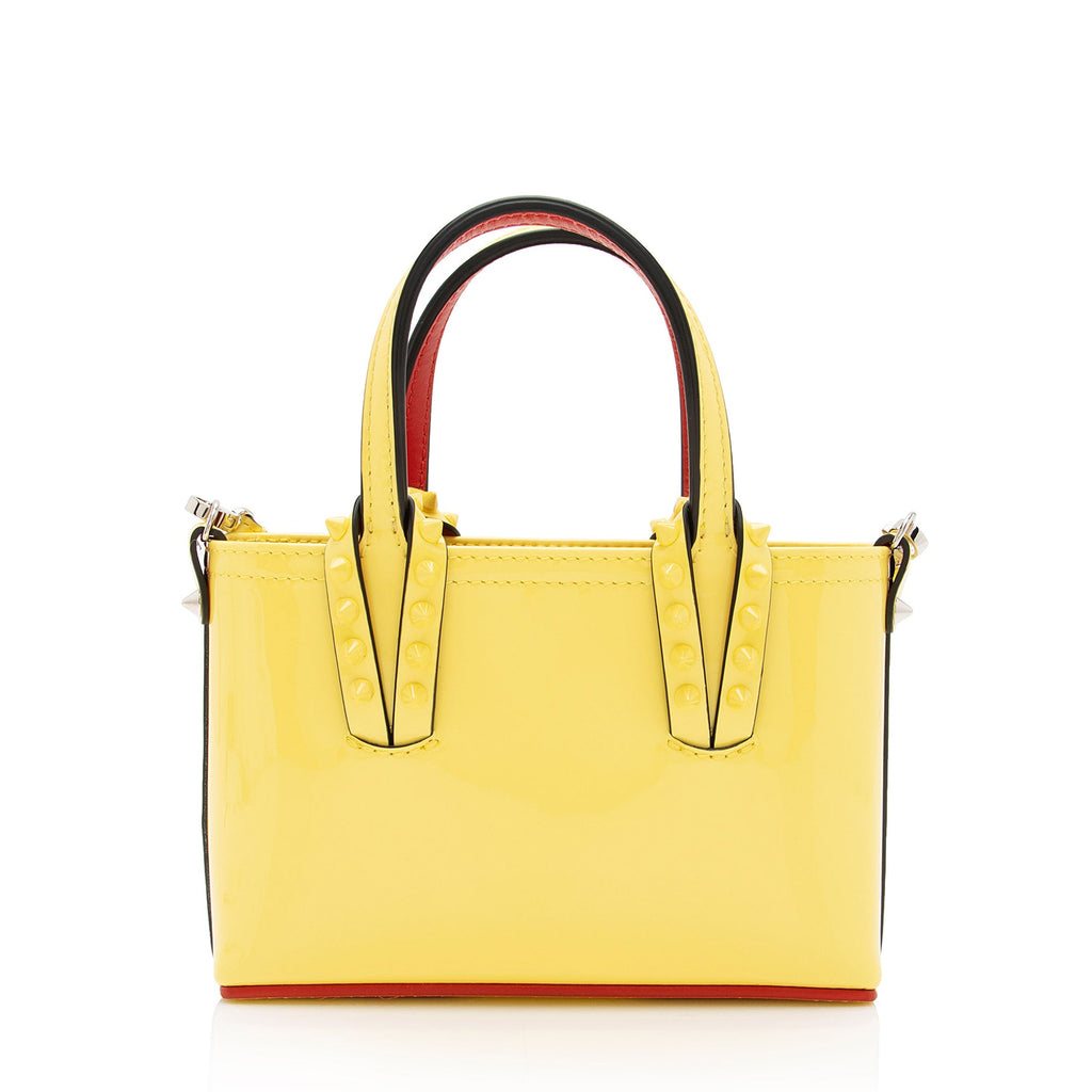 Christian Louboutin Patent Leather Cabata Nano Tote